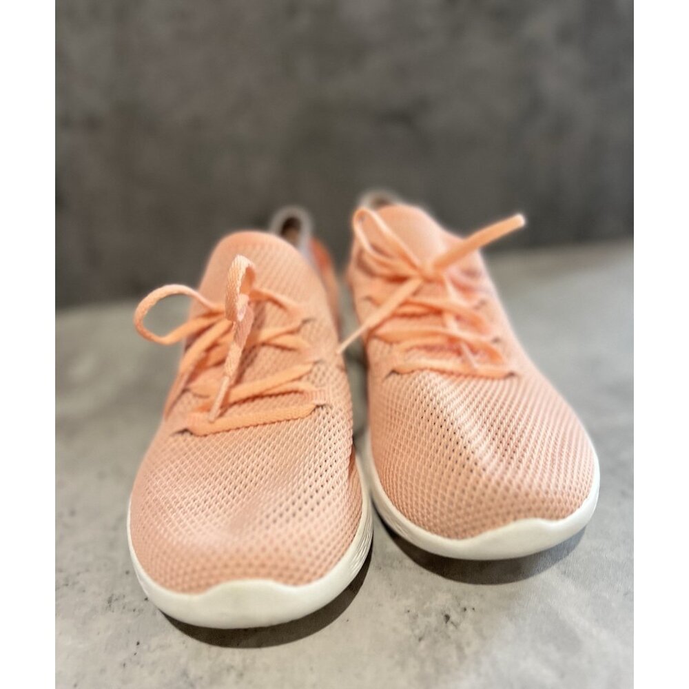 Skechers You Spirit Womens Athletic Running Training Shoes Size 7 Peach White - Picture 3 of 12